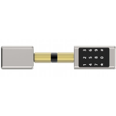 Cylindre électronique de serrure connectée étanche LOCKY-6 v2 à code et  badge RFID MIFARE - BT Security